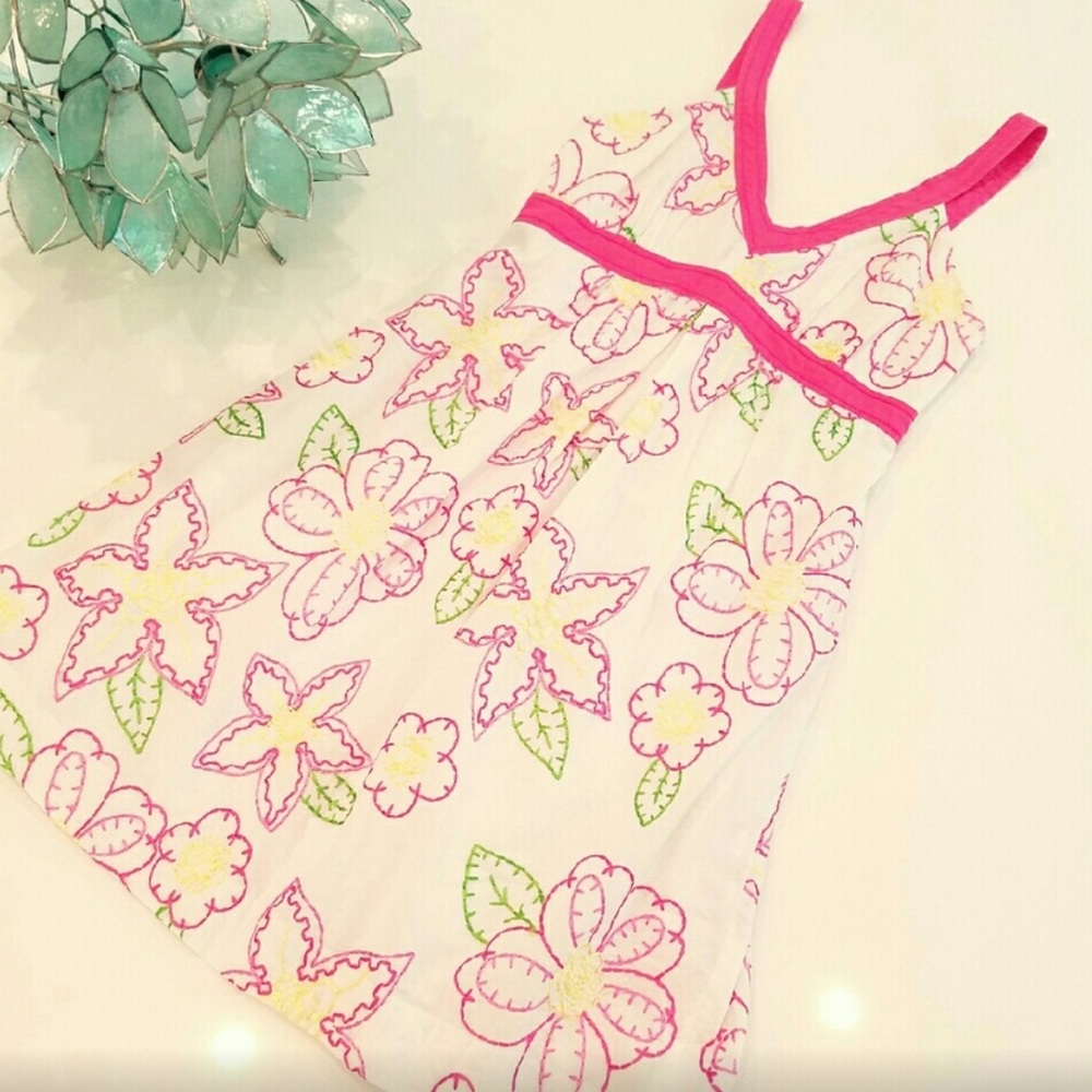 Lilly Pulitzer Floral Embroidery sundress